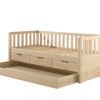Deze FRITZ combinatie in milky pinebestaat uit een bed (90x200) met3 opberglades en bijhorend rolbed. - Afbeelding 2