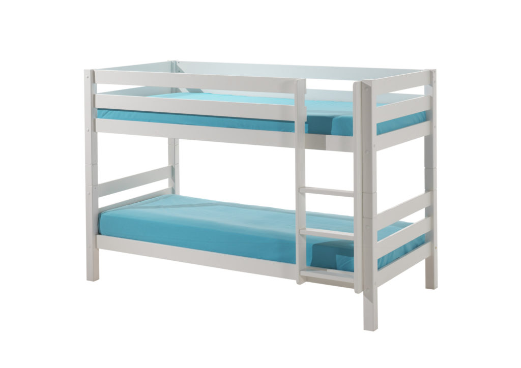 Deze PINO-combinatie bestaat uit een wit PINO stapelbed en een PINO rolbed 90x195cm wit - Afbeelding 2