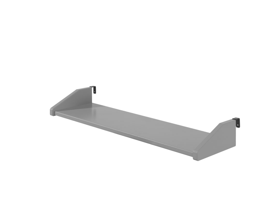 Deze PINO-combinatie bestaat uit een grijze PINO halfhoogslaper met ladder en een PINO hangtablet - Afbeelding 3