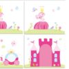 Deze PINO-combinatie bestaat uit een witte PINO hoogslaper , een speelgordijn princess en een tunnel princess - Afbeelding 3