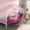 Wit DALLAS bed (90x200) en bijhorende textielset. - Afbeelding 4
