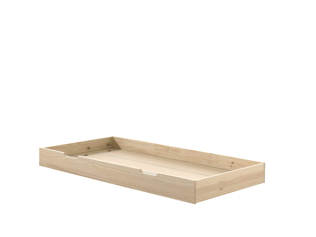 Deze FRITZ combinatie in milky pinebestaat uit een bed (90x200) met3 opberglades en bijhorend rolbed. - Afbeelding 4