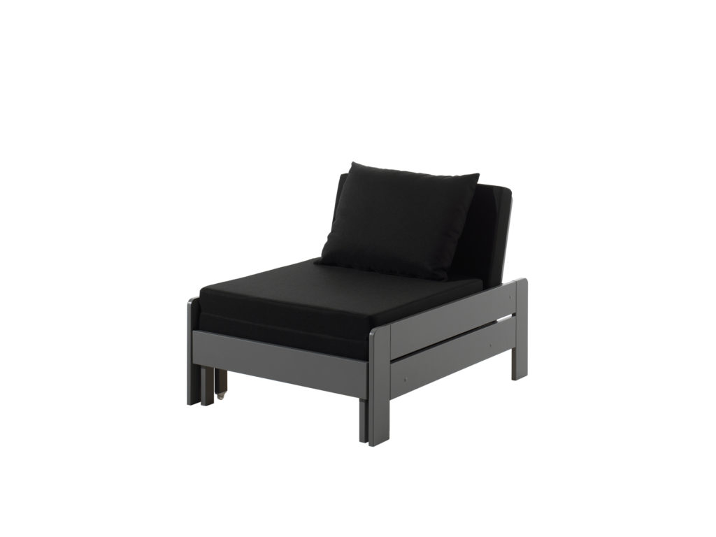 Deze PINO-combinatie bestaat uit een PINO wit PINO stapelbed en een PINO rolbed 90x195cm wit - Afbeelding 4