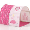 Deze PINO-combinatie bestaat uit een witte PINO hoogslaper , een speelgordijn princess en een tunnel princess - Afbeelding 4