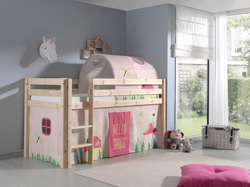 Deze PINO-combinatie bestaat uit een natuurkleurige PINO hoogslaper , een speelgordijn spring en een tunnel spring - Afbeelding 5