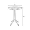 Bar Table Maze Round Black - Afbeelding 6