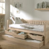 Deze FRITZ combinatie in milky pinebestaat uit een bed (90x200) met3 opberglades en bijhorend rolbed. - Afbeelding 6