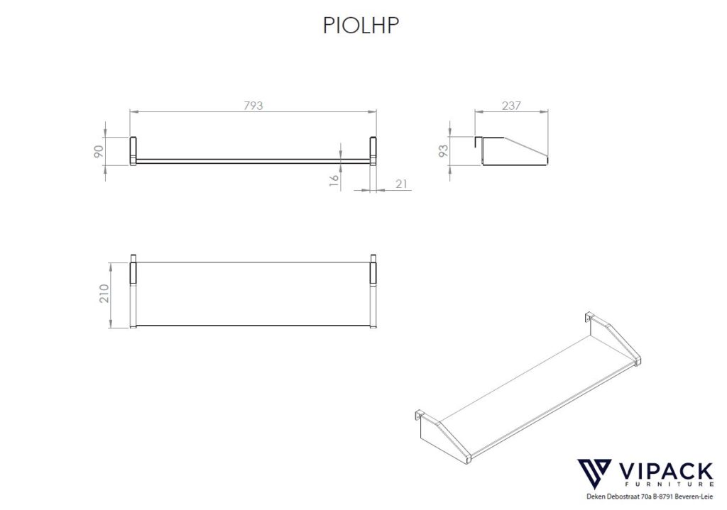Deze PINO-combinatie bestaat uit een grijze PINO halfhoogslaper met ladder en een PINO hangtablet - Afbeelding 7