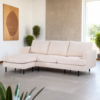 3-zitsbank CL L+R, stof Fjord 23, F460 beige