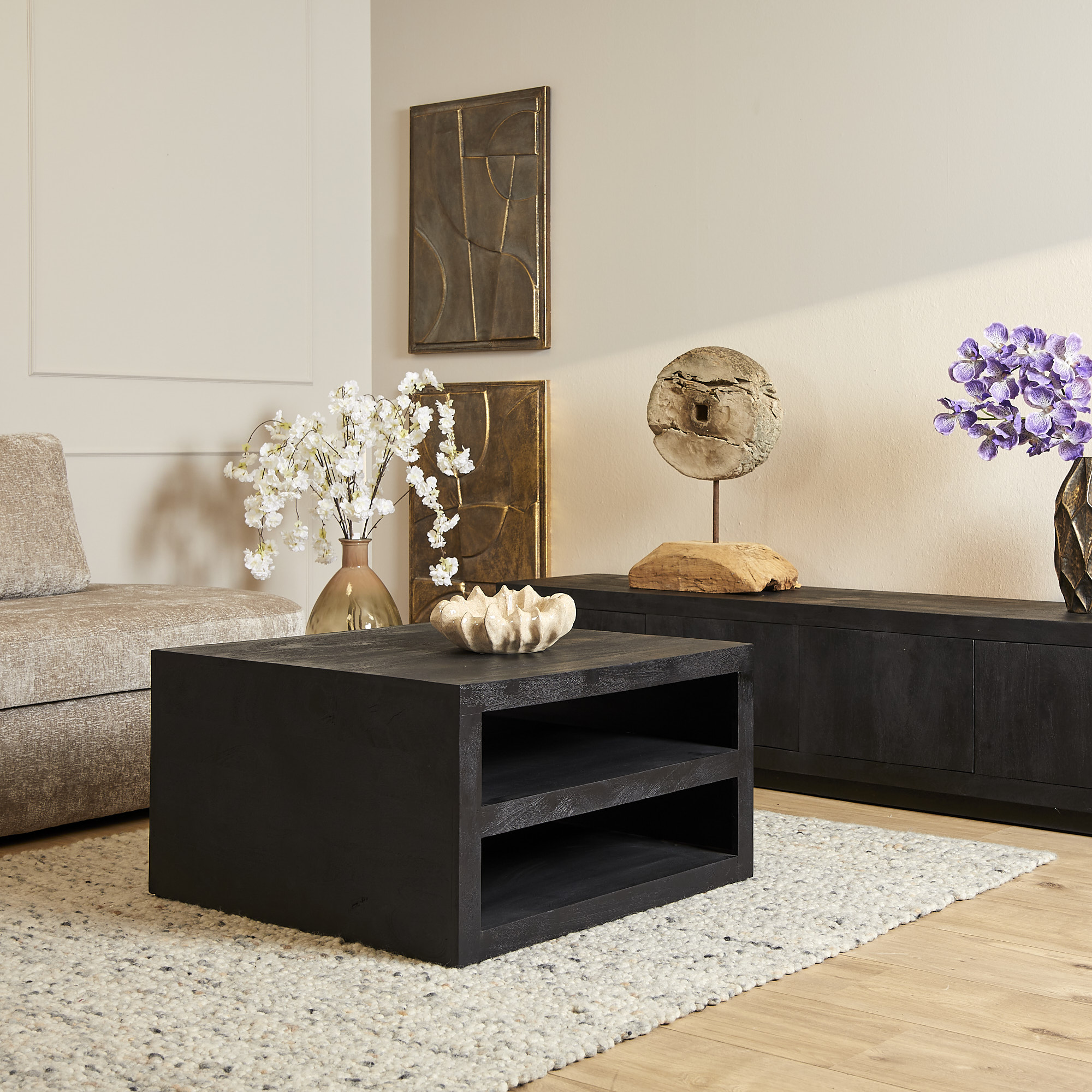 Het Steigerhouthuis Salontafel Brussel Black