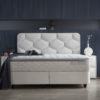 Boxspring Skybedd Dolcebedd 160x200 Beige met Opbergruimte