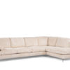 3-zitshoek rechts, stof Lincoln 03, RIB460 ​​beige, zwarte poot - Afbeelding 2