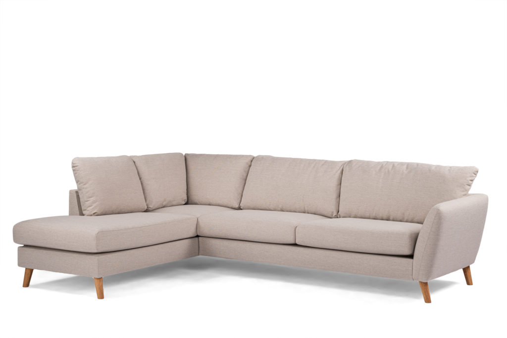 3-zits hoek links, stof Inari 22, I460 beige, eiken poot - Afbeelding 2