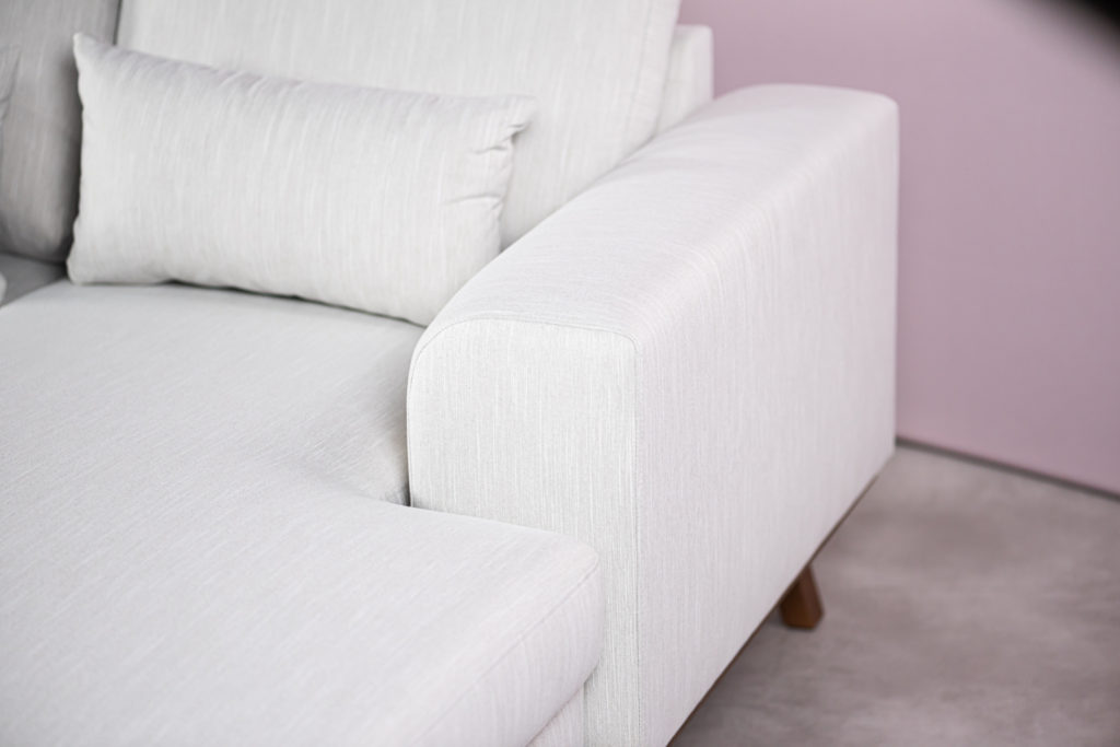 3-zitsbank CL L+R, stof Melva 02, M460 beige - Afbeelding 2