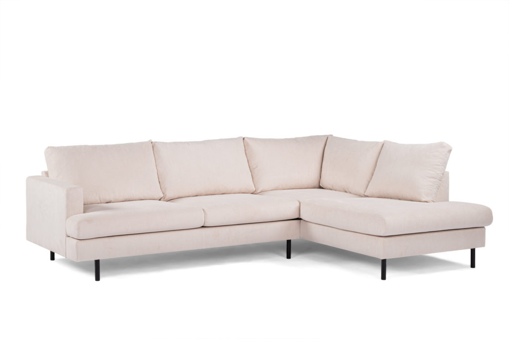 3-zits hoek rechts, stof Fjord 23, F460 beige - Afbeelding 2
