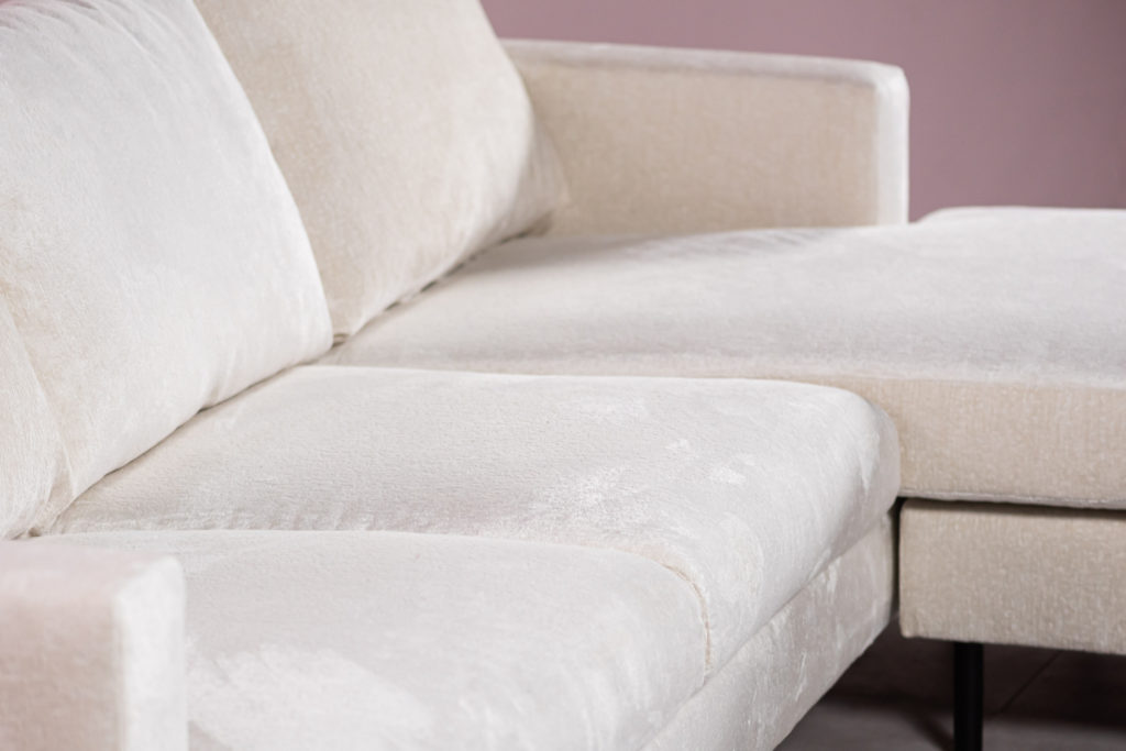 3-zitsbank CL L+R, stof Loris 01, L720 champagne - Afbeelding 2