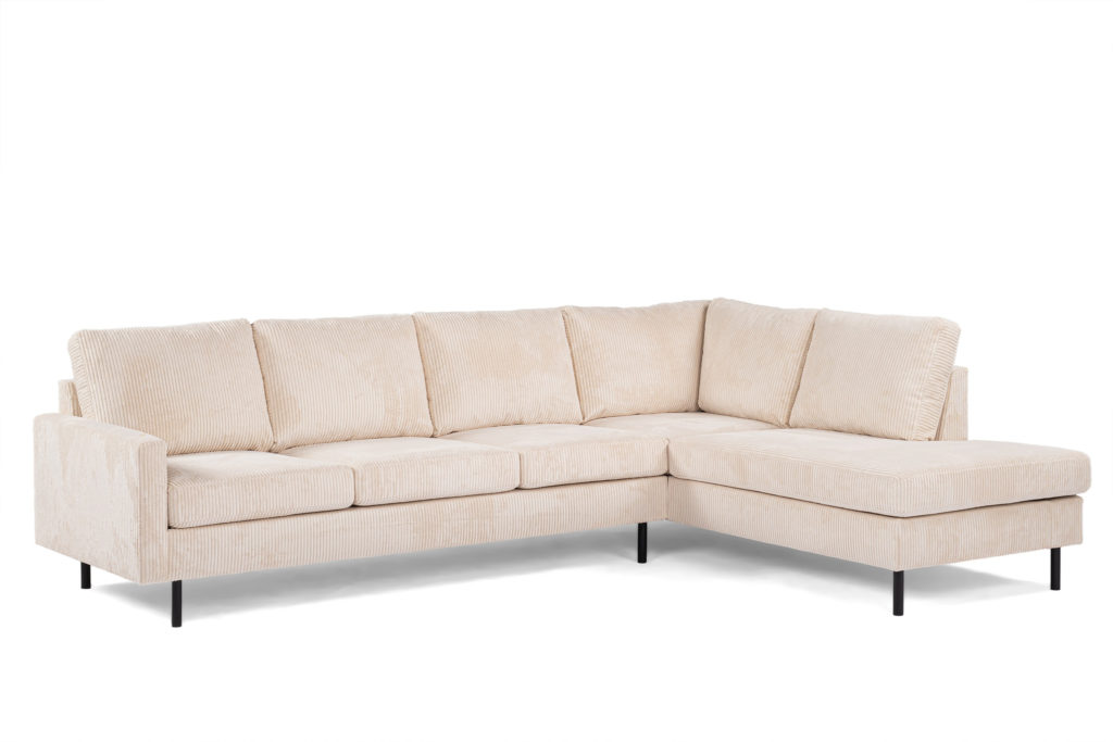 3-zits hoek rechts, stof Lincoln 03, M311 beige - Afbeelding 2