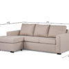 3-zitsbank CL, stof Inari 22, I460 beige - Afbeelding 15