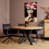 Eetkamertafel Denver | Rond | Mangohout | 150 cm - Afbeelding 2
