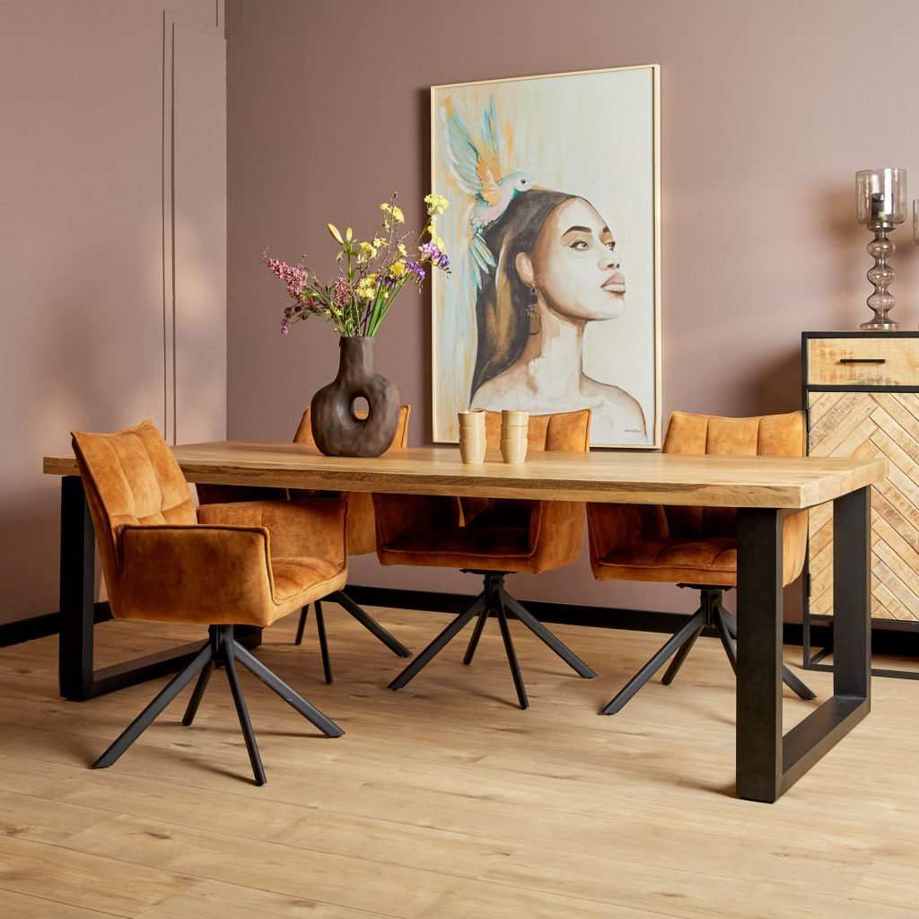 Eetkamertafel Denver | Rechthoek U-poot | 220 cm - Afbeelding 2
