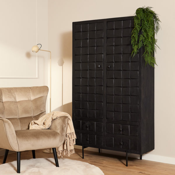 Kabinet Brandy Black | 2 deuren 4 lades - Image 2