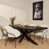Boomstamtafel Boston Black | 220 cm - Afbeelding 2
