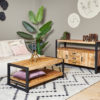 Salontafel Boaz met onderblad | 110 cm - Afbeelding 2