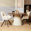 Eettafel Madison Walnut | 150 cm - Afbeelding 2