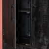 Vakkenkast Denver Black | Mangohout en staal | 90 cm - Afbeelding 2