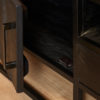 Tv meubel Denver Black 180 cm | Mangohout en staal - Afbeelding 2