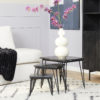 Salontafel set Jala | Zwart marmer | 50 cm - Afbeelding 2