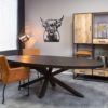 Eetkamertafel Denver Black | Ovaal | 300 cm - Afbeelding 2