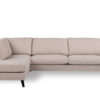 3-zitshoek links, stof Inari 22, I460 beige, zwarte poot - Afbeelding 3