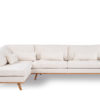 3-zitshoek links, stof Loris 01, L720 champagne - Afbeelding 3