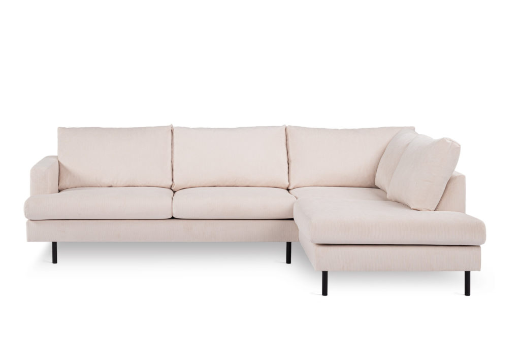 3-zits hoek rechts, stof Fjord 23, F460 beige - Afbeelding 3