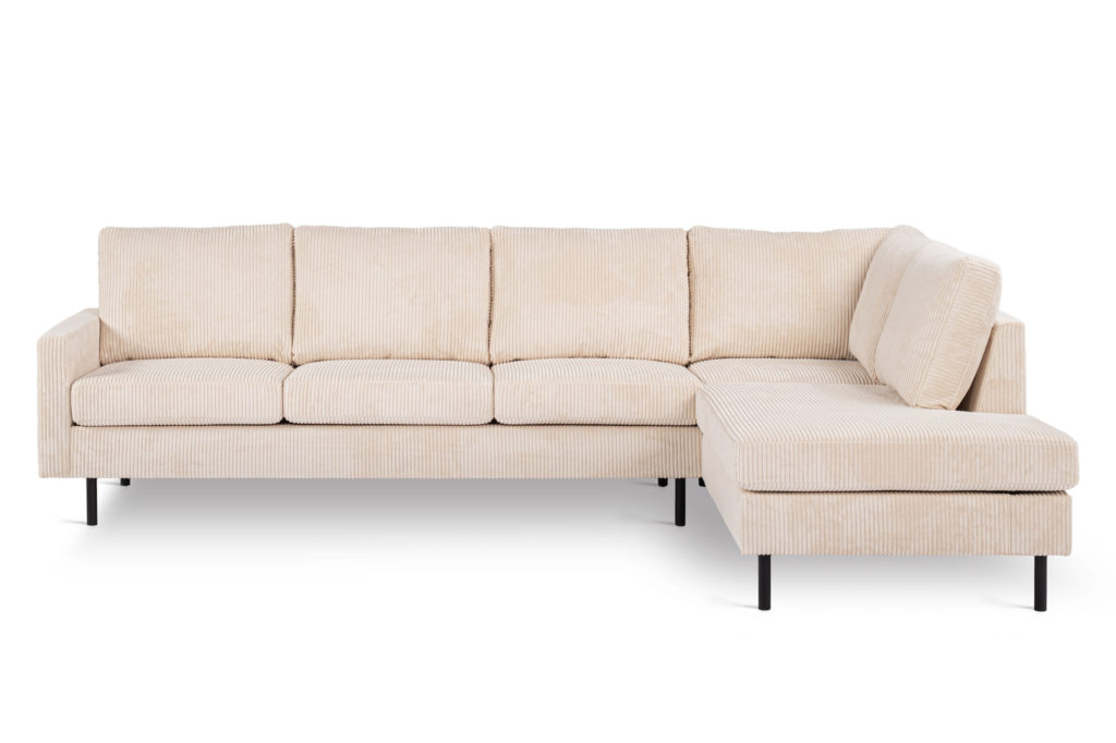 3-zits hoek rechts, stof Lincoln 03, M311 beige - Afbeelding 3