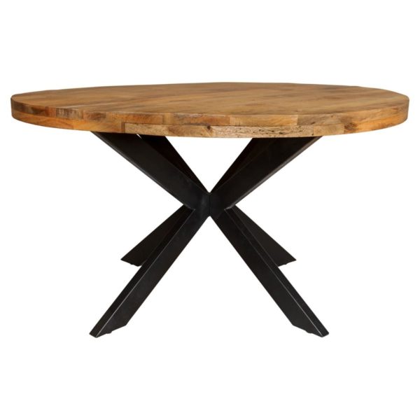 Eetkamertafel Denver | Rond | Mangohout | 110 cm - Image 3