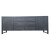 Dressoir Boaz Black | 200 cm - Afbeelding 3