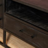 Tv meubel Denver Black 180 cm | Mangohout en staal - Afbeelding 3