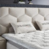 Boxspring Skybedd Dolcebedd 160x200 Beige met Opbergruimte - Afbeelding 3