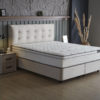 Boxspring Skybedd Birdybedd 160x200 Beige met Opbergruimte - Afbeelding 3