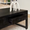 Salontafel Boaz Black met 2 lades | 120 cm - Afbeelding 3