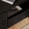 Tv meubel Boaz Black 110 cm | Een deur en open vak - Afbeelding 3