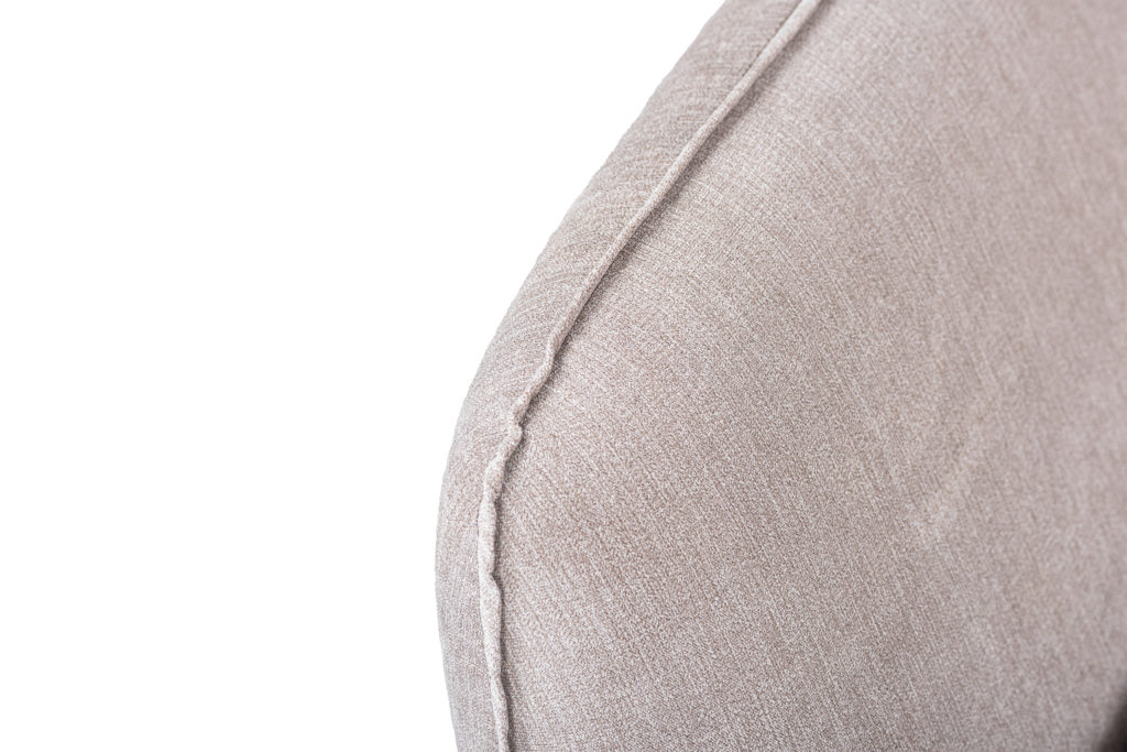 3-zitsbank CL links, stof Orinoco 23, K460 beige, zwarte poot - Afbeelding 4