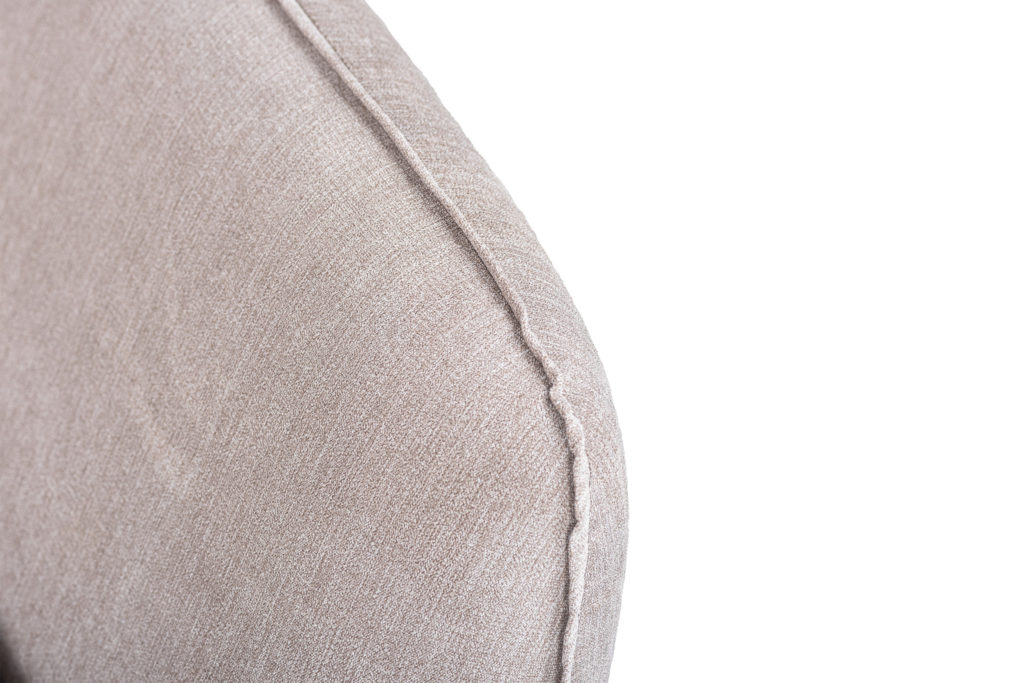 3-zitsbank CL rechts, stof Orinoco 23, K460 beige, zwarte poot - Afbeelding 4