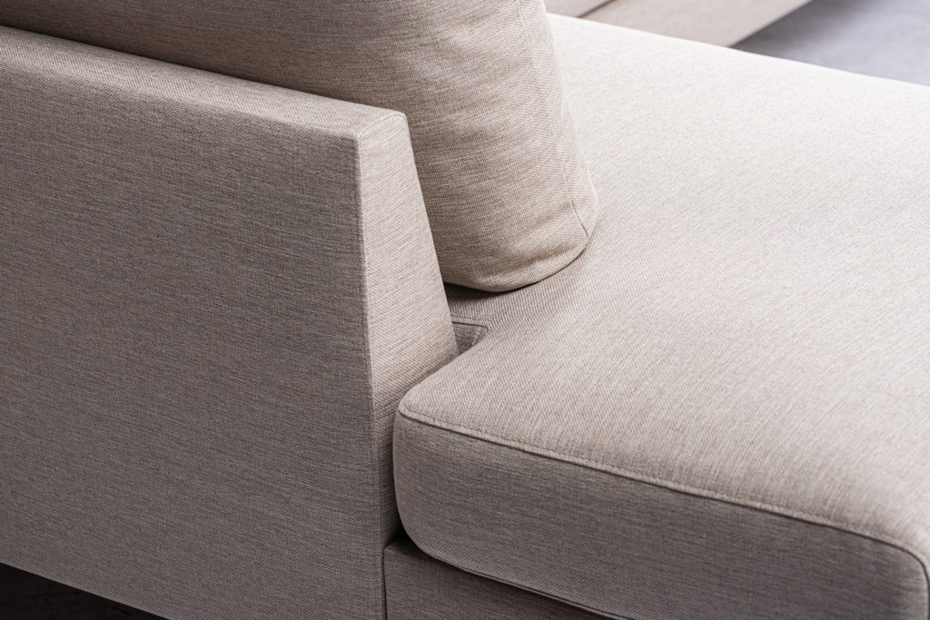 3-zitshoek links, stof Inari 22, I460 beige, zwarte poot - Afbeelding 4