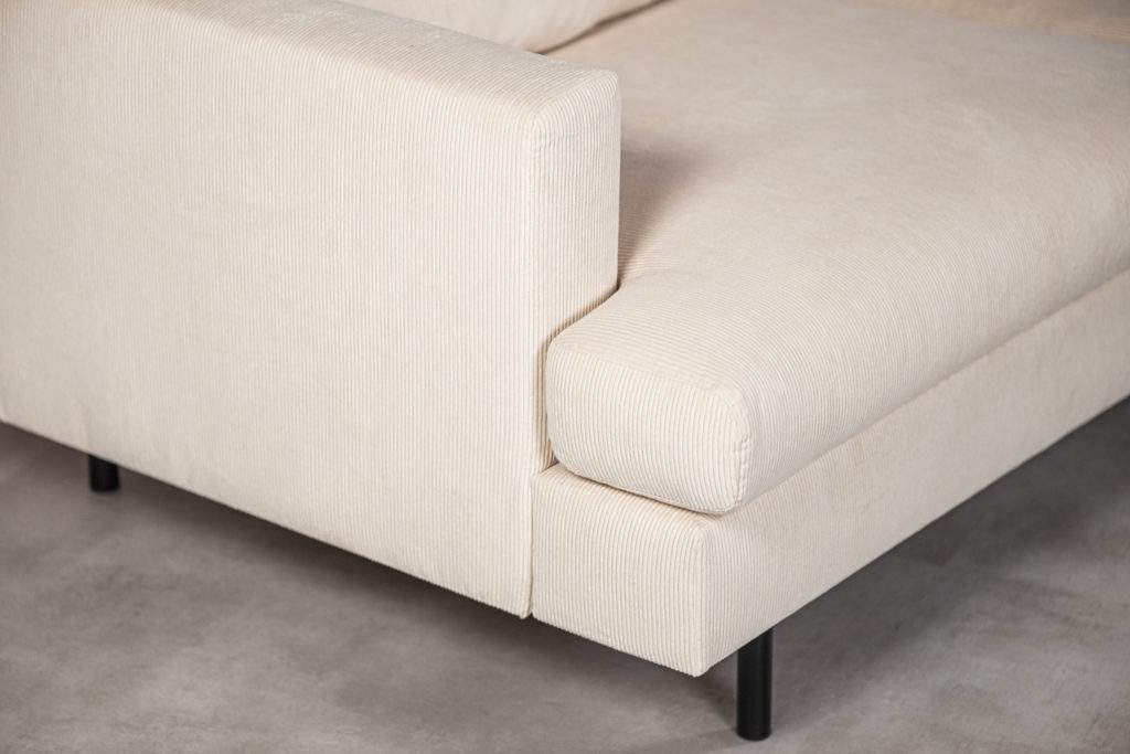 3-zits hoek rechts, stof Fjord 23, F460 beige - Afbeelding 4