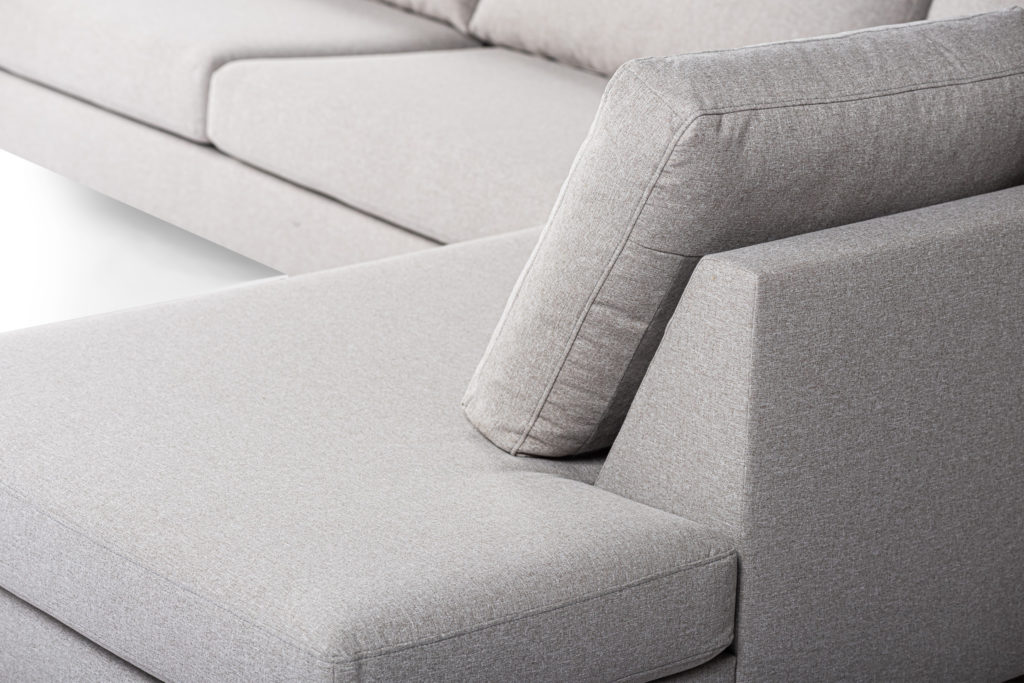 3-zitshoek rechts, stof Bekleding 83, C311 grijs - Afbeelding 4