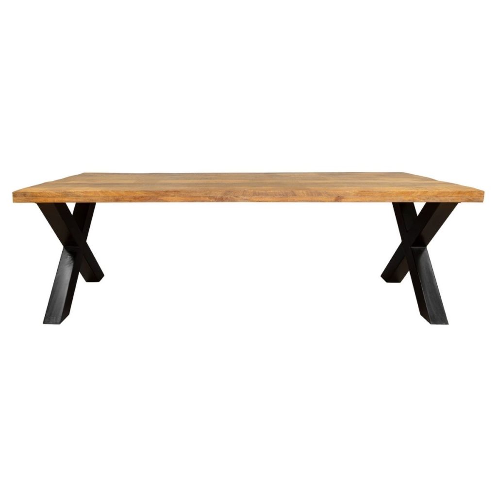 Eetkamertafel Denver | Rechthoek X-poot | 220 cm - Afbeelding 4