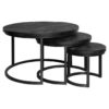 Salontafel Triole All Black | Set van 3 - Afbeelding 3